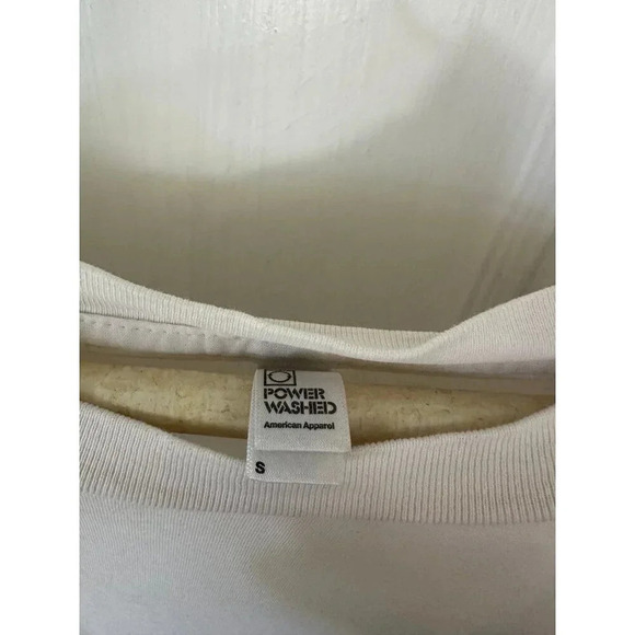 American Apparel Power Washed size small white shirt - Picture 4 of 8